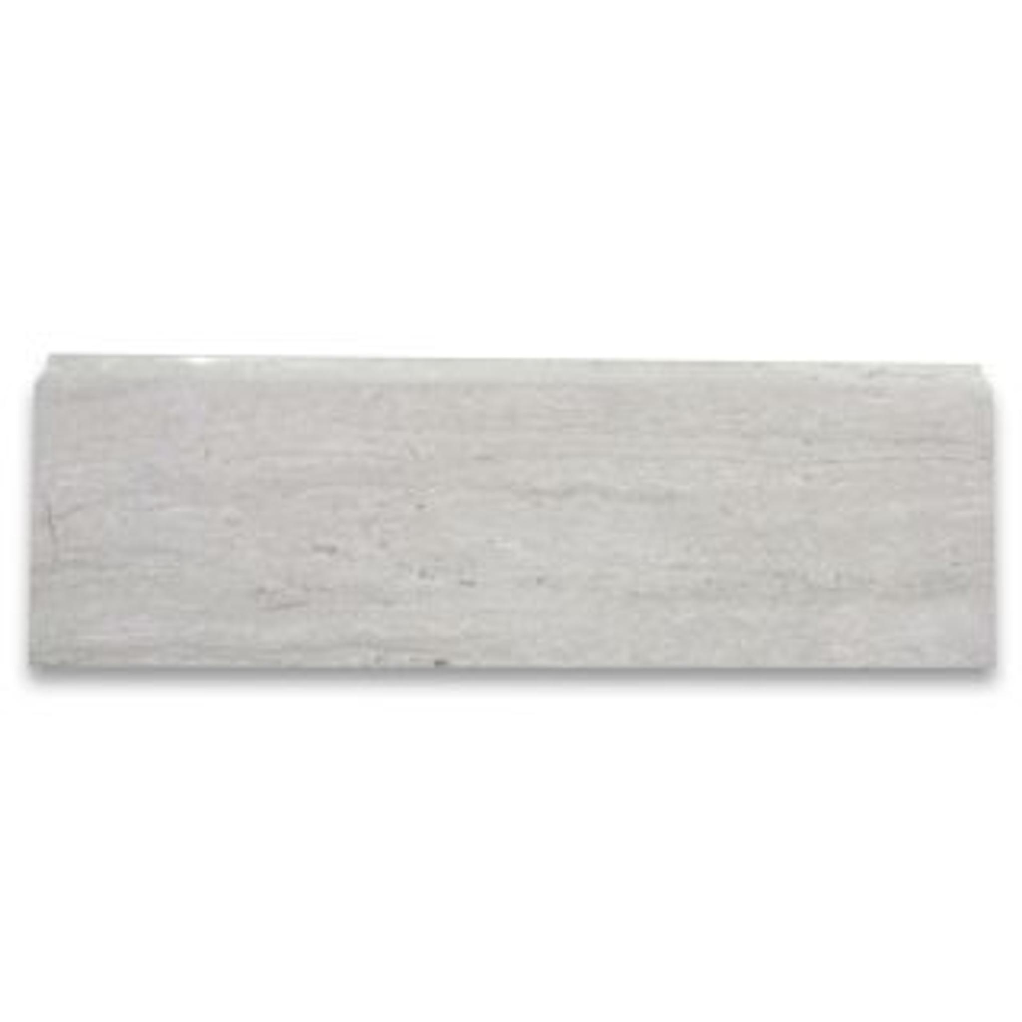 Phào chỉ đá Athens Silver Cream Baseboard (phào chân tường) — bề mặt đánh bóng (polished), Rochelle Couture