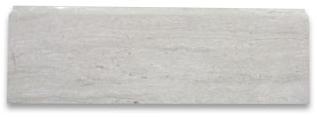 Phào chỉ đá Athens Silver Cream Baseboard (phào chân tường) — bề mặt đánh bóng (polished), Rochelle Couture
