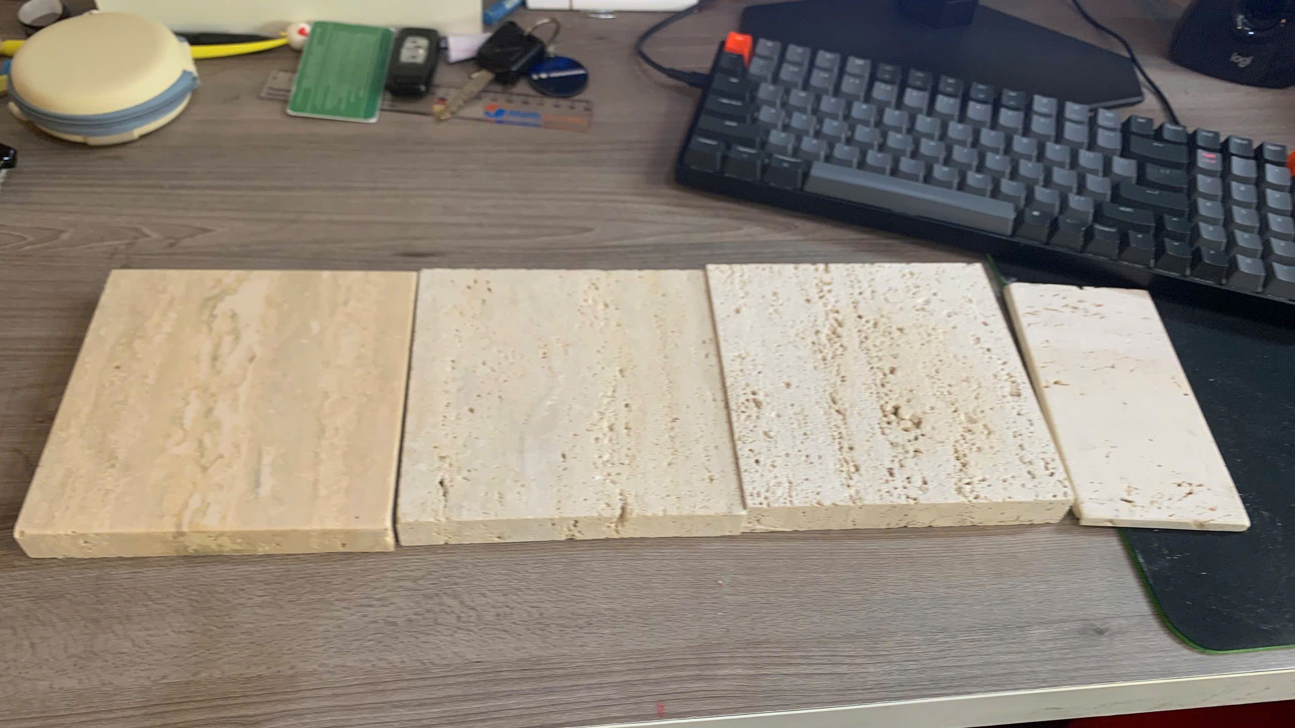 Mẫu đá — Travertine (nhiều loại)