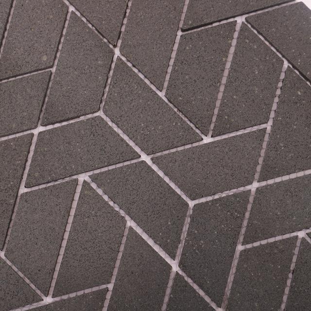 Matt Black Marble Hexagon Mosaic Tiles for Modern Spaces — mosaic lục giác bằng đá marble đen