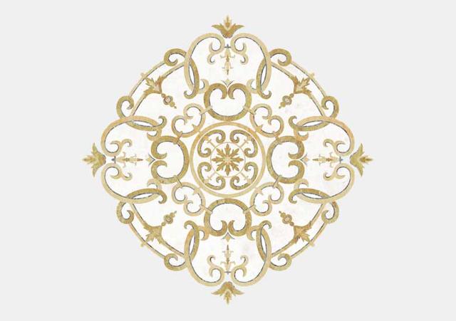 Hoa văn đá khảm marble Oro — Rochelle Stone