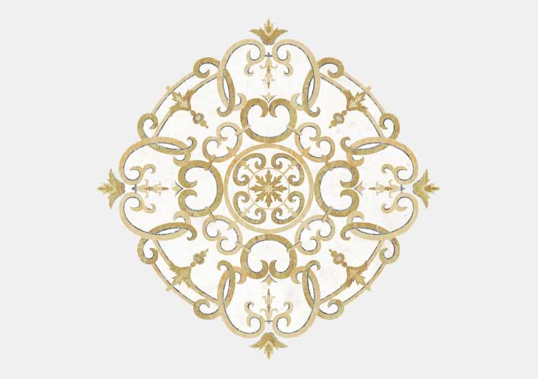 Hoa văn đá khảm marble Oro — Rochelle Couture