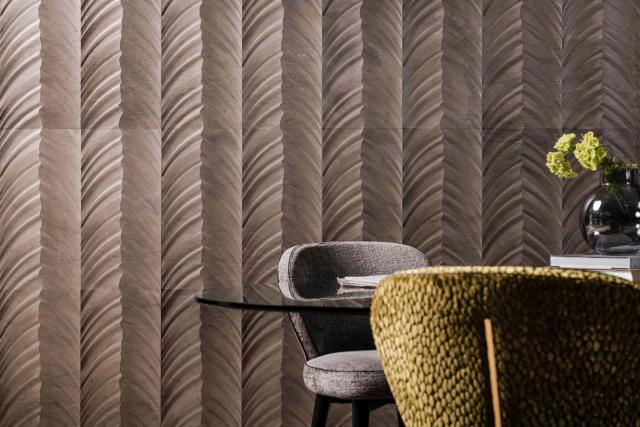Vách đá 3D Grano — bề mặt đá tự nhiên điêu khắc nổi khối, Lithos
