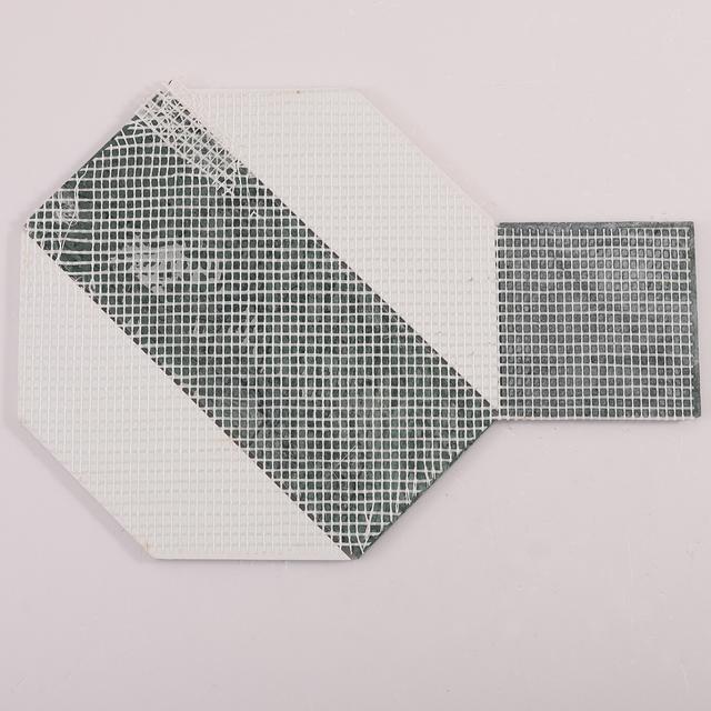 Green and White Big Hexagon Marble — mosaic lục giác bằng đá marble xanh lục & trắng