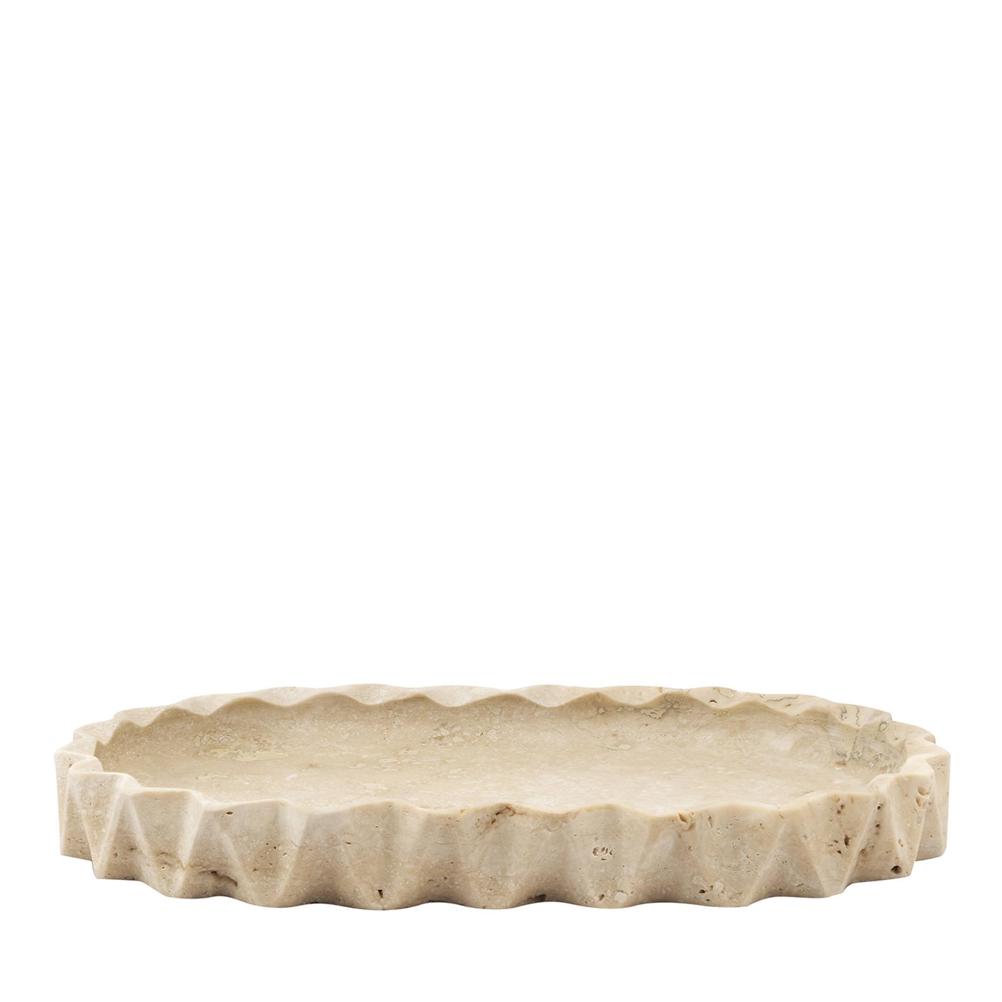 Khay đá oval đựng đồ — nội thất đá Rochelle