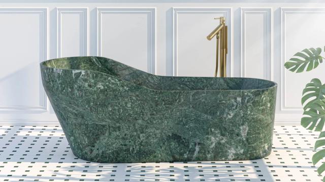Bồn tắm Kalypso — nội thất đá Rochelle Stone
