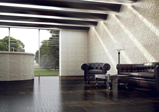 Vách đá 3D Picto — bề mặt marble điêu khắc nổi khối, Kreoo