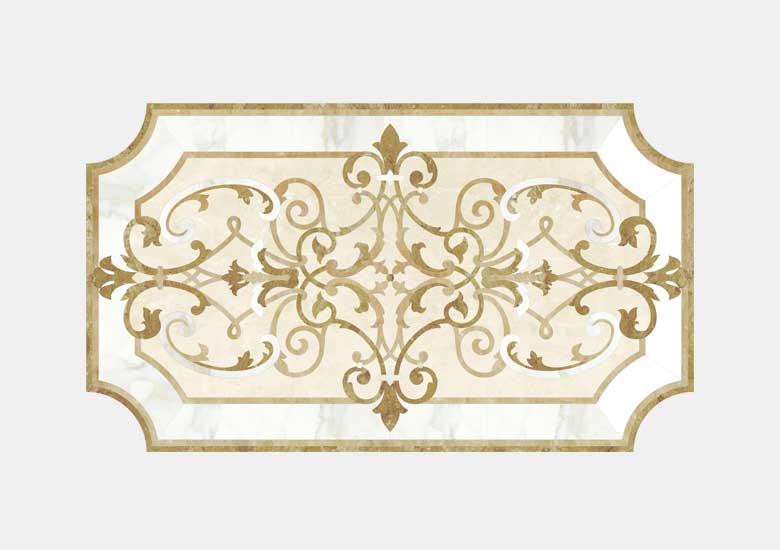 Hoa văn đá khảm marble Monte Carlo — Rochelle Stone