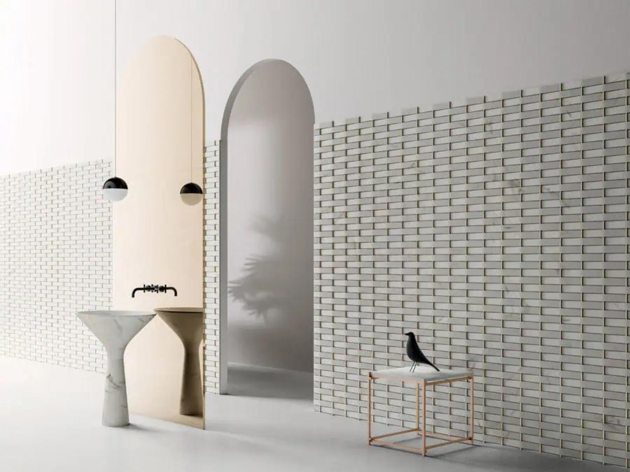 Vách đá 3D Panama — bề mặt marble điêu khắc nổi khối, Kreoo