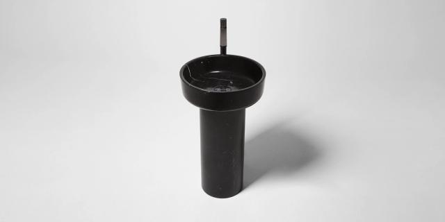 Lavabo Opale đặt sàn — lavabo đá tự nhiên Rochelle