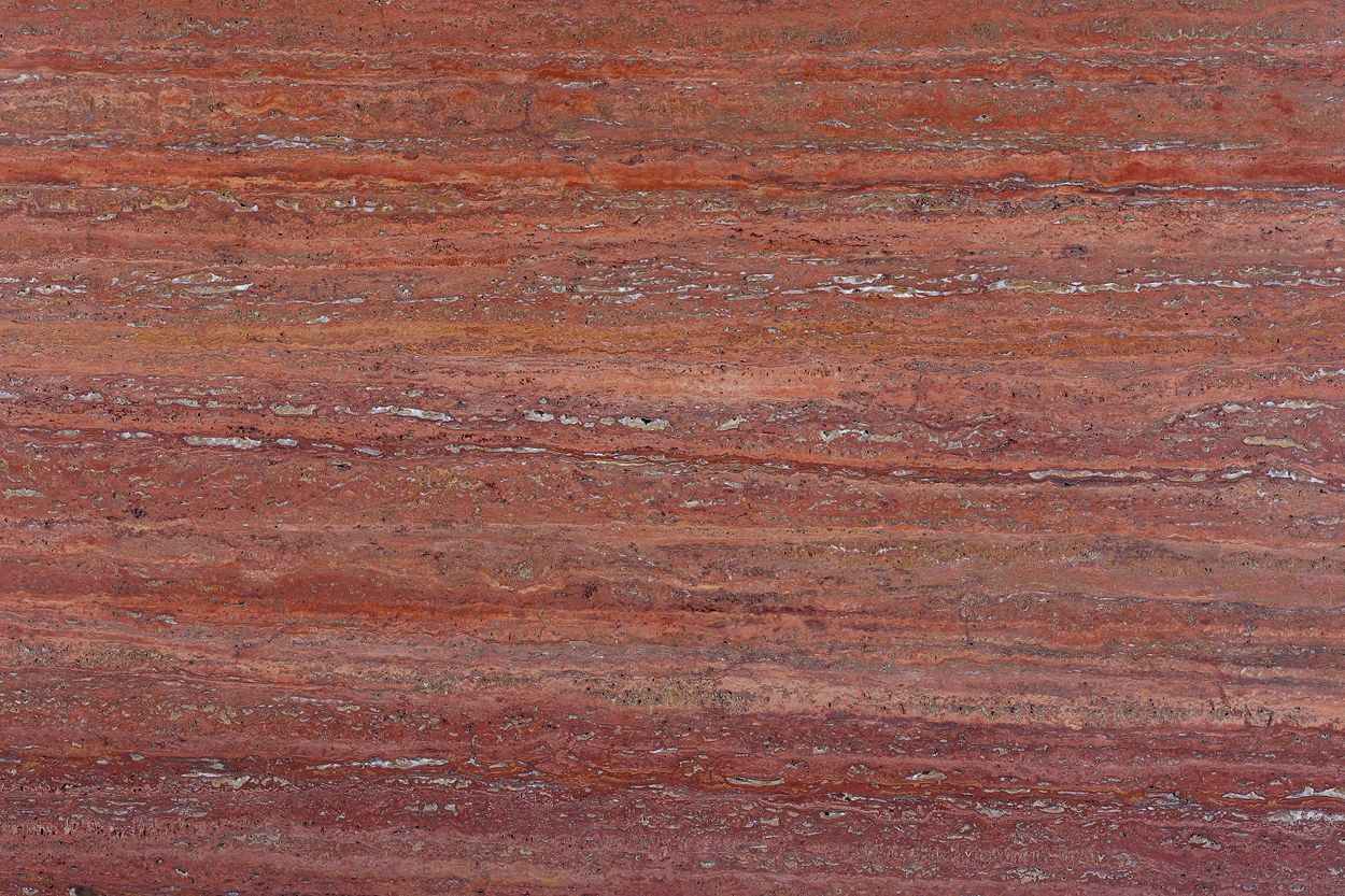 Đá Red Travertine — travertine Iran, ảnh bề mặt