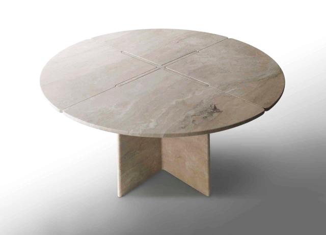 Bàn ăn đá IV — nội thất đá Rochelle Stone