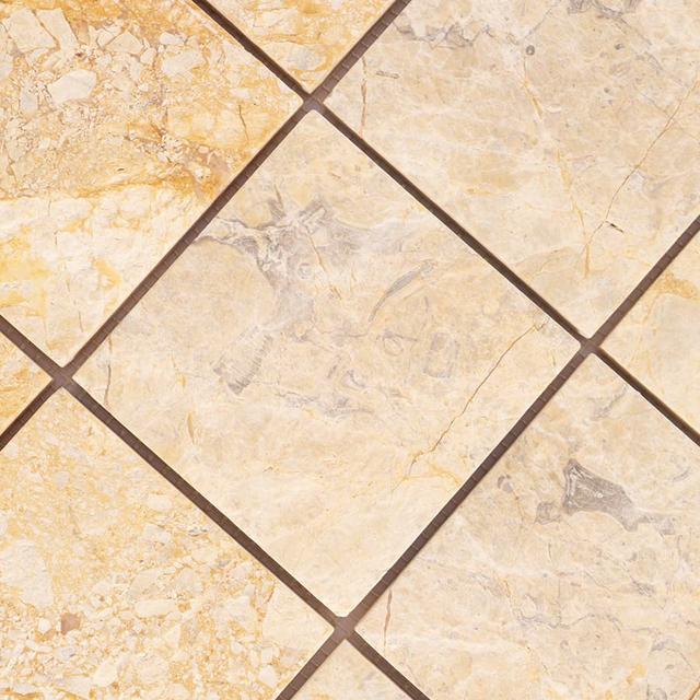 Beige Big Square Marble Mosaic Wall Tile — mosaic vuông bằng đá marble beige