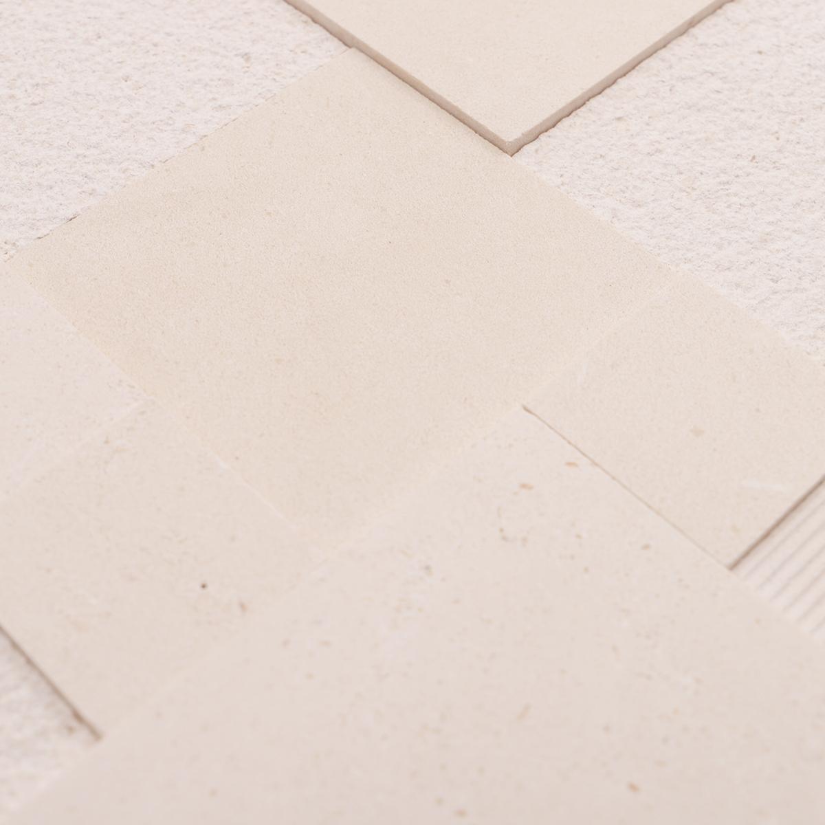 3D Beige Square Seamless Connection Marble Tile — mosaic vuông bằng đá marble beige