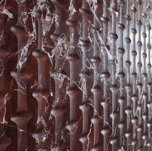 Vách đá 3D Bugna — bề mặt đá tự nhiên điêu khắc nổi khối, Lithos