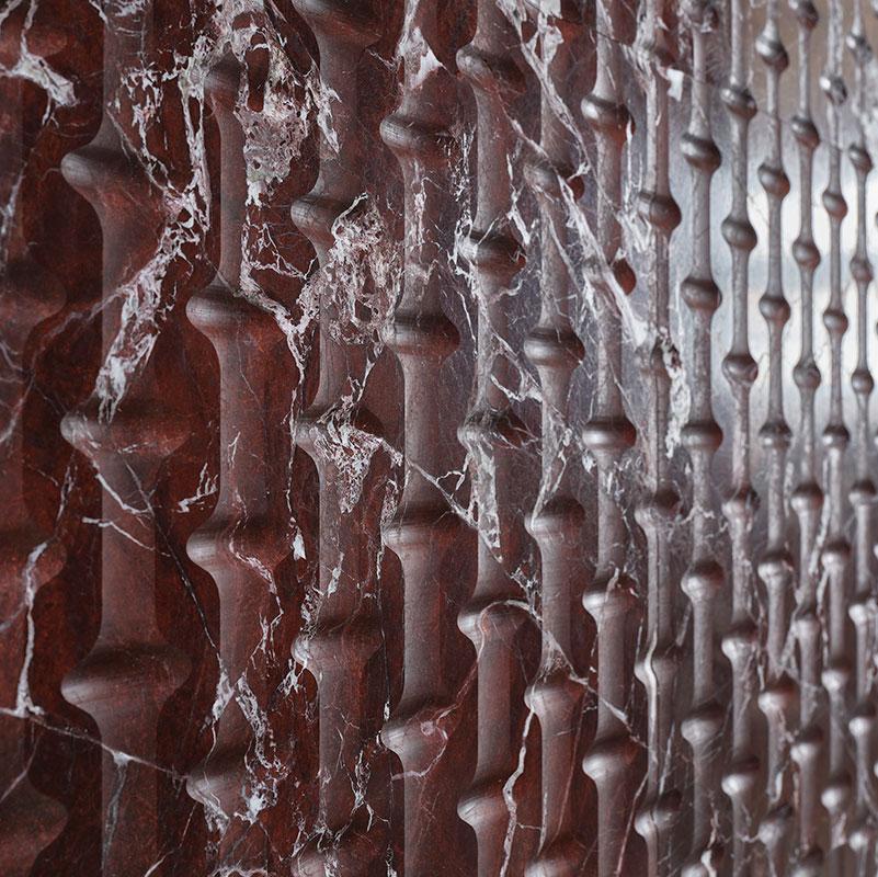 Vách đá 3D Bugna — bề mặt đá tự nhiên điêu khắc nổi khối, Lithos