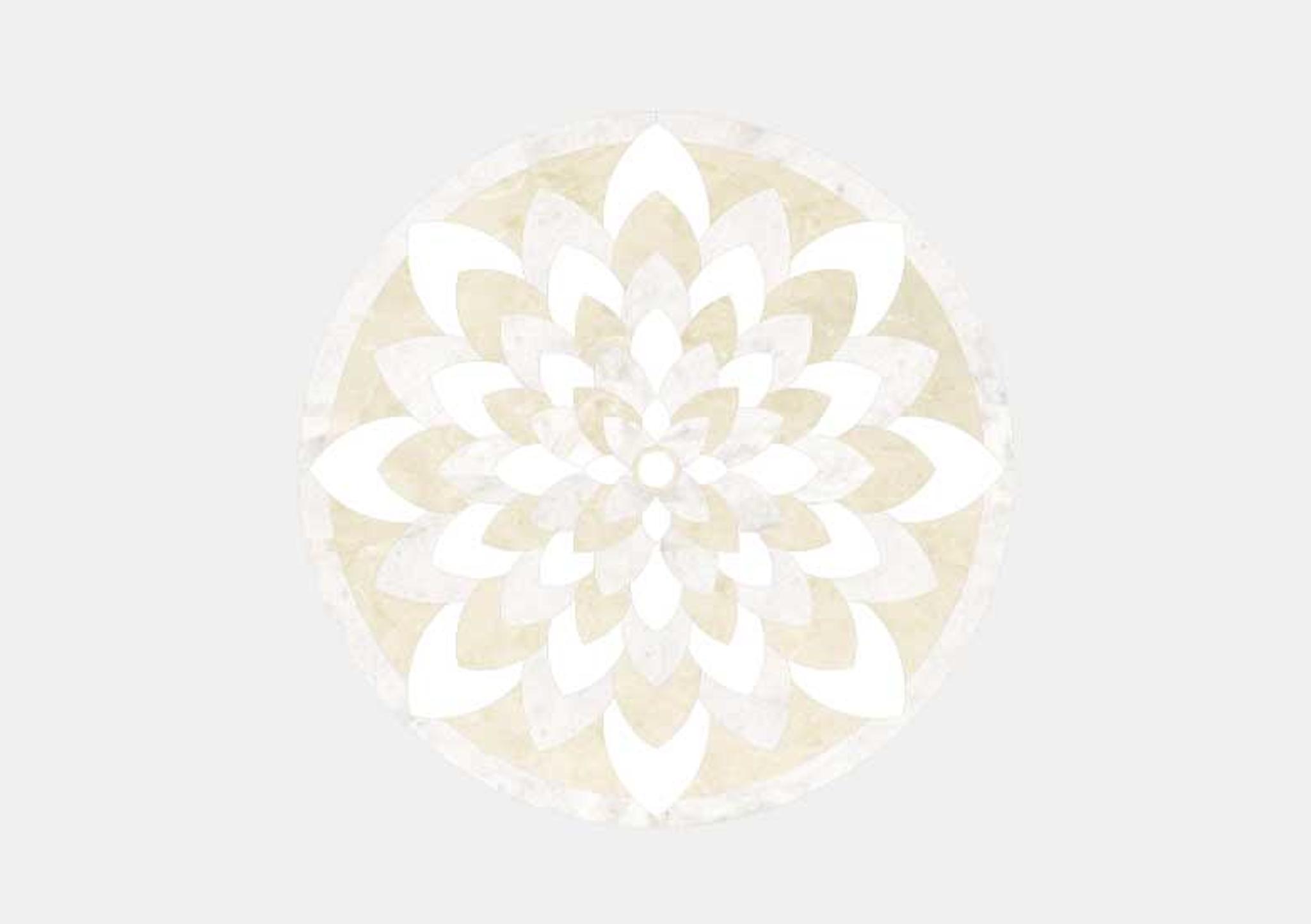 Hoa văn đá khảm marble Lotus — Rochelle Couture