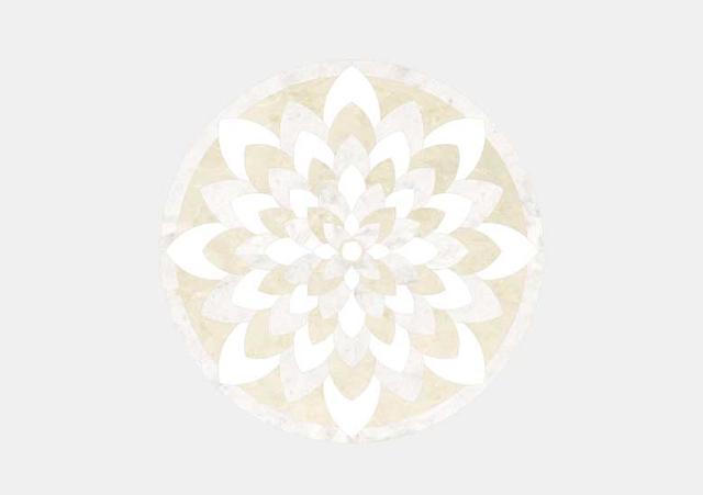 Hoa văn đá khảm marble Lotus — Rochelle Stone
