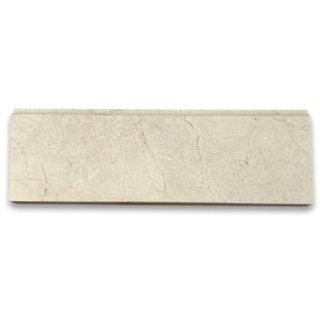 Phào chỉ đá Crema Marfil Baseboard (phào chân tường) — bề mặt đánh bóng (polished), Rochelle Stone