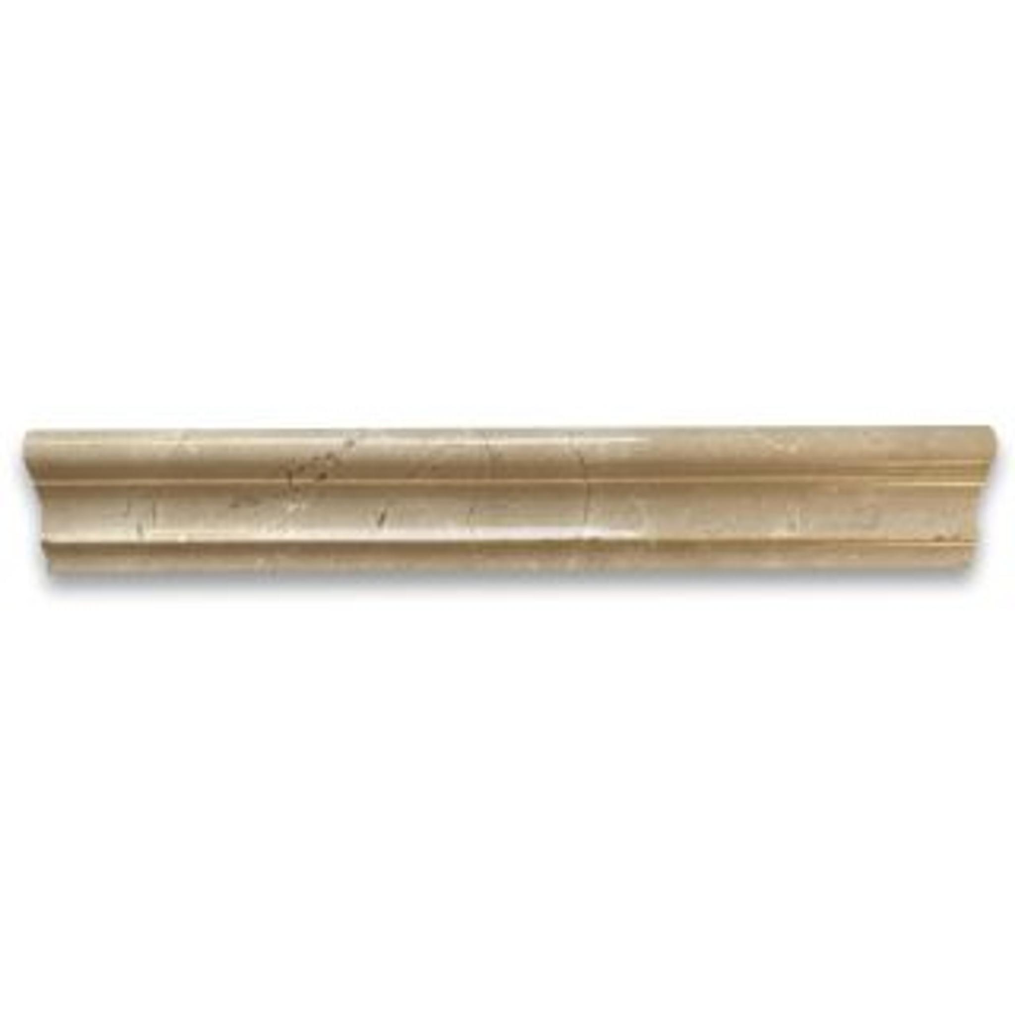 Phào chỉ đá Crema Marfil Chair Rail (viền giữa tường) — bề mặt đánh bóng (polished), Rochelle Couture