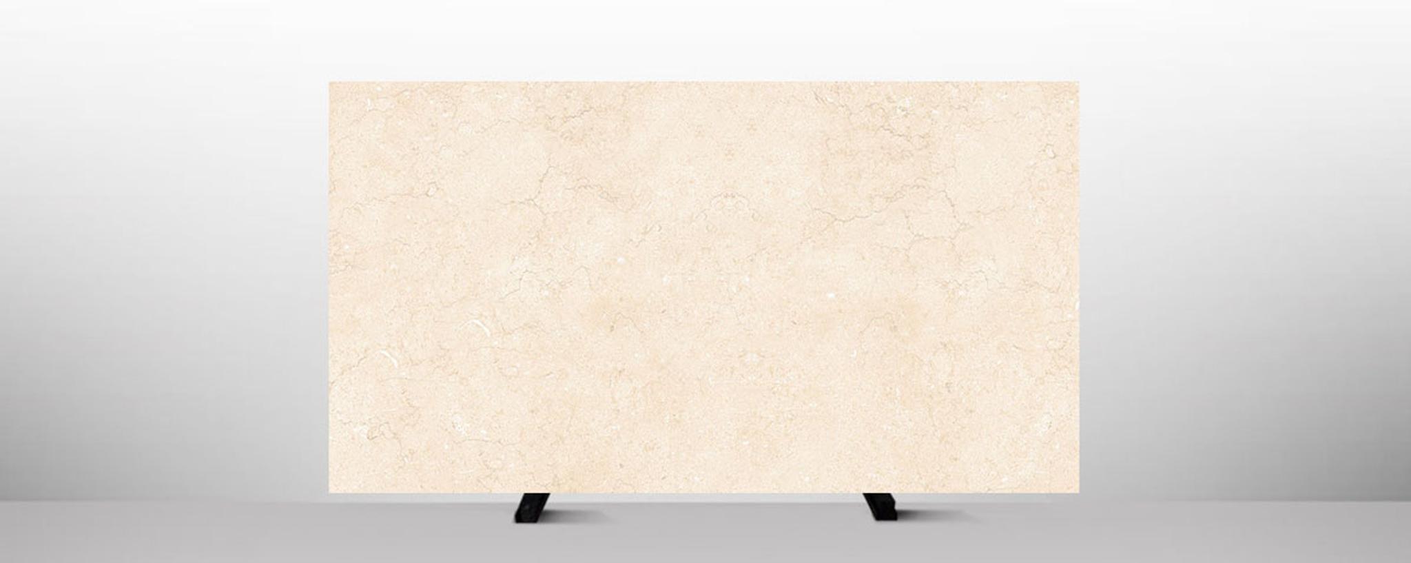 Đá Crema Marfil — marble kem/be Tây Ban Nha — ảnh tấm lớn (slab)