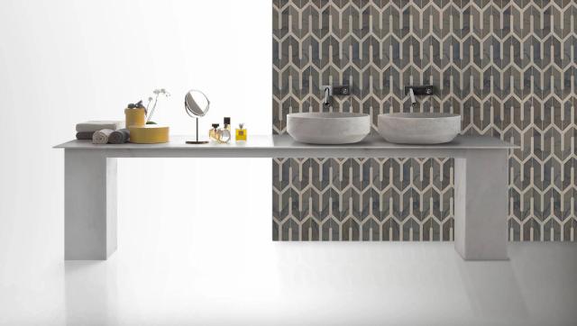 Lavabo đá dạng khối III — nội thất đá Rochelle Stone