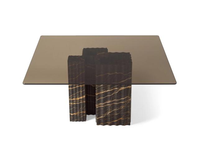 Bàn ăn đá sọc dọc II — nội thất đá Rochelle Stone