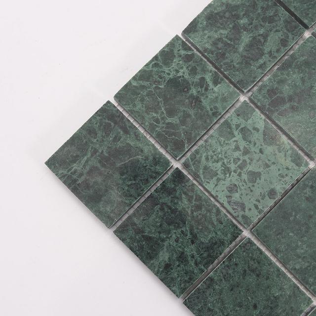 Large Square Marble Mosaic Tile Shower Kitchen Backsplash — mosaic vuông bằng đá marble tự nhiên