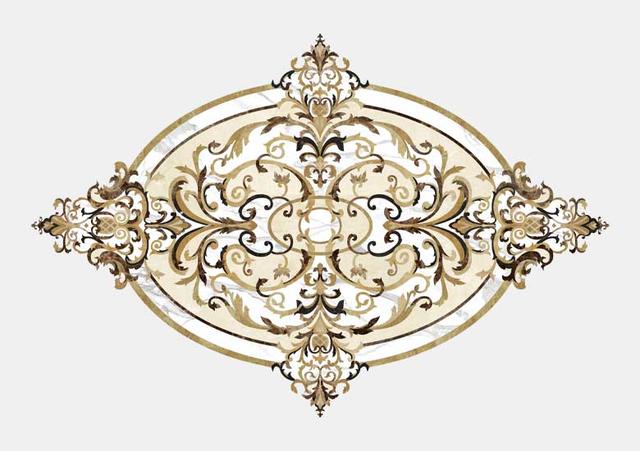 Hoa văn đá khảm marble Versailles — Rochelle Stone