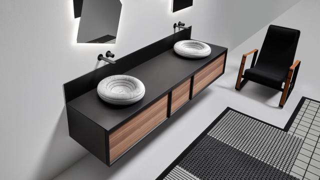 Lavabo Rigati — lavabo đá tự nhiên Rochelle