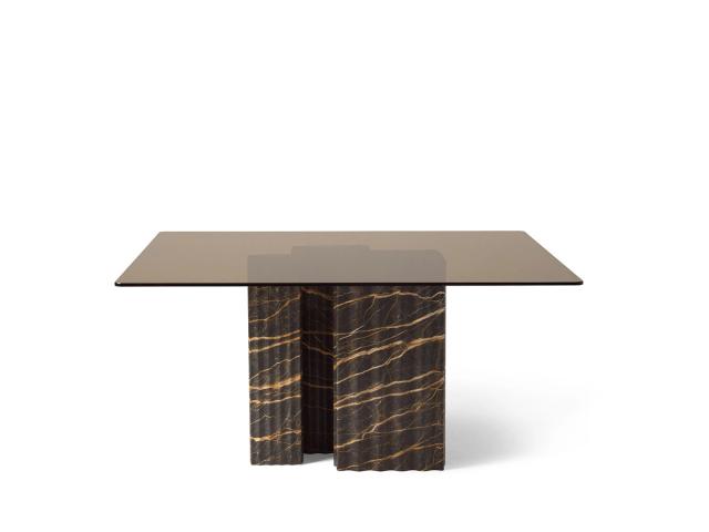 Bàn ăn đá sọc dọc II — nội thất đá Rochelle Stone