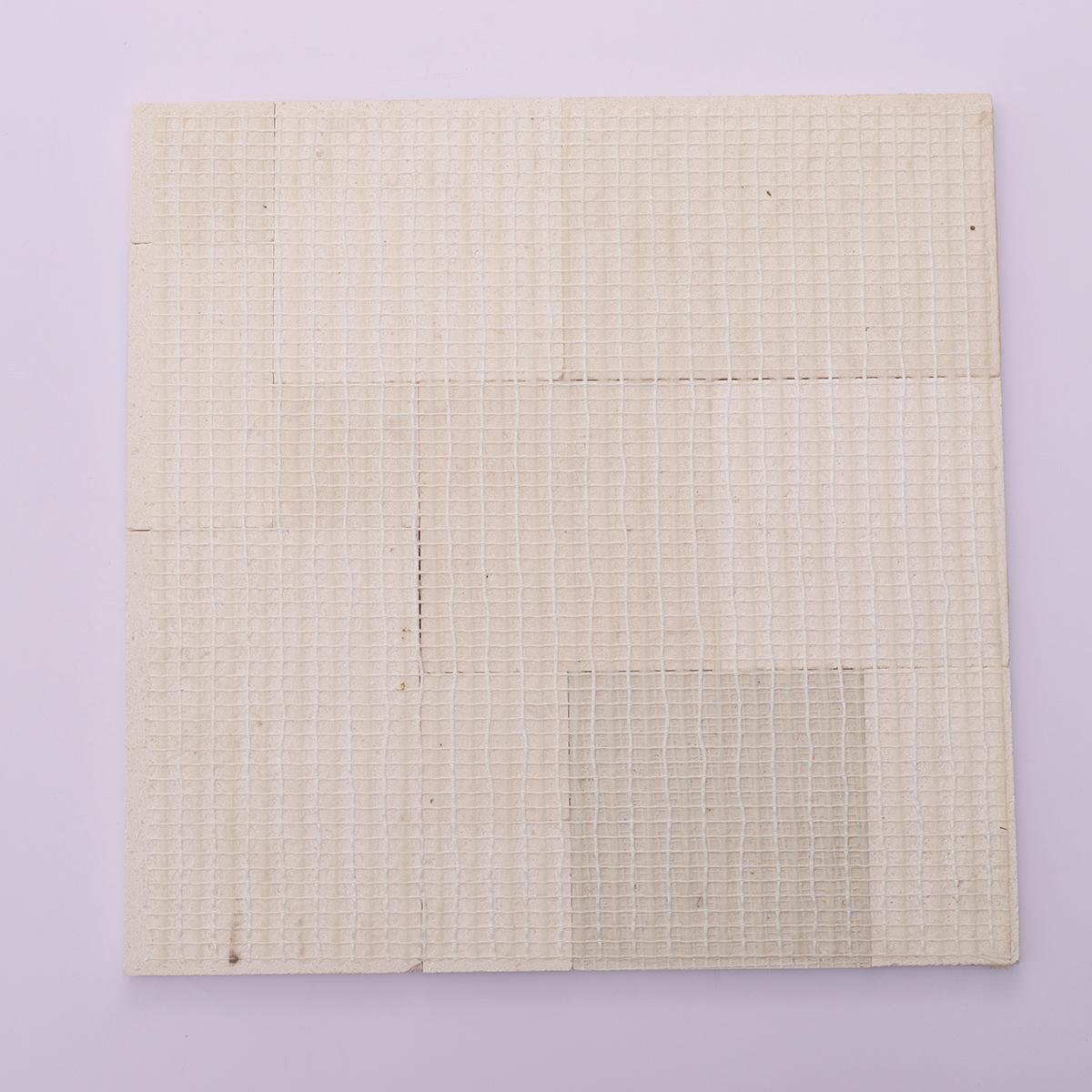 3D Beige Square Seamless Connection Marble Tile — mosaic vuông bằng đá marble beige