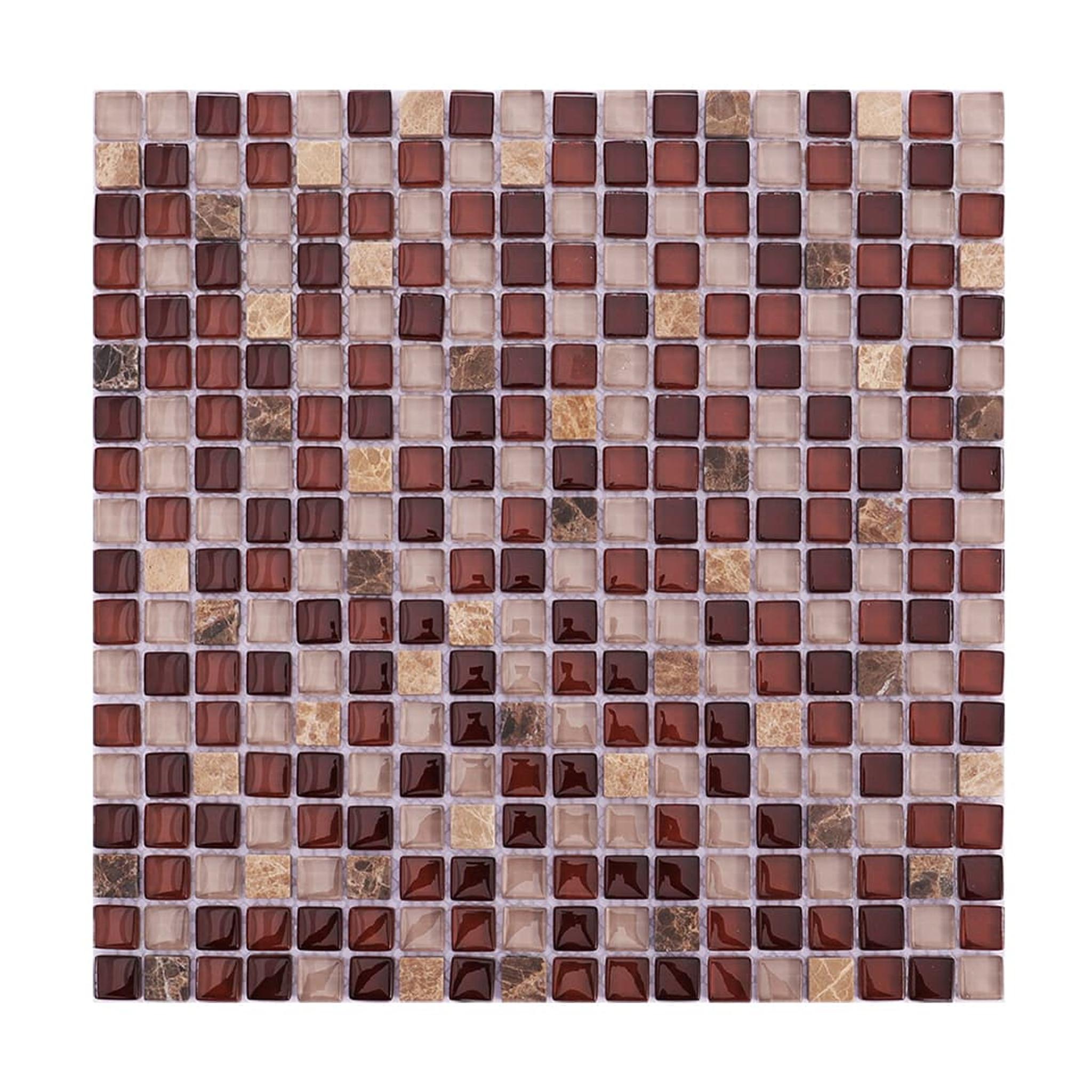 Crystal Glass and Marble Mosaic Tile — mosaic ghép nghệ thuật bằng đá marble tự nhiên