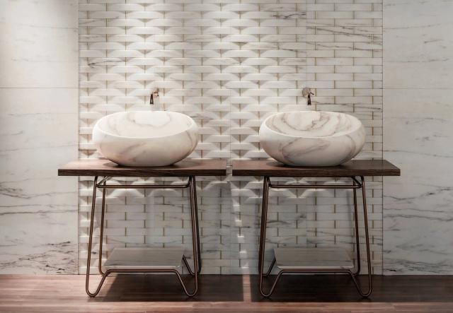 Lavabo đá đặt bàn IV — nội thất đá Rochelle Stone