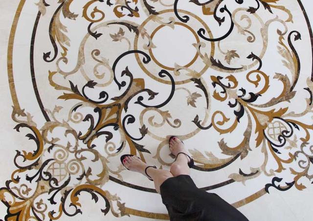 Hoa văn đá khảm marble Versailles — Rochelle Stone