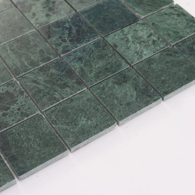 Large Square Marble Mosaic Tile Shower Kitchen Backsplash — mosaic vuông bằng đá marble tự nhiên