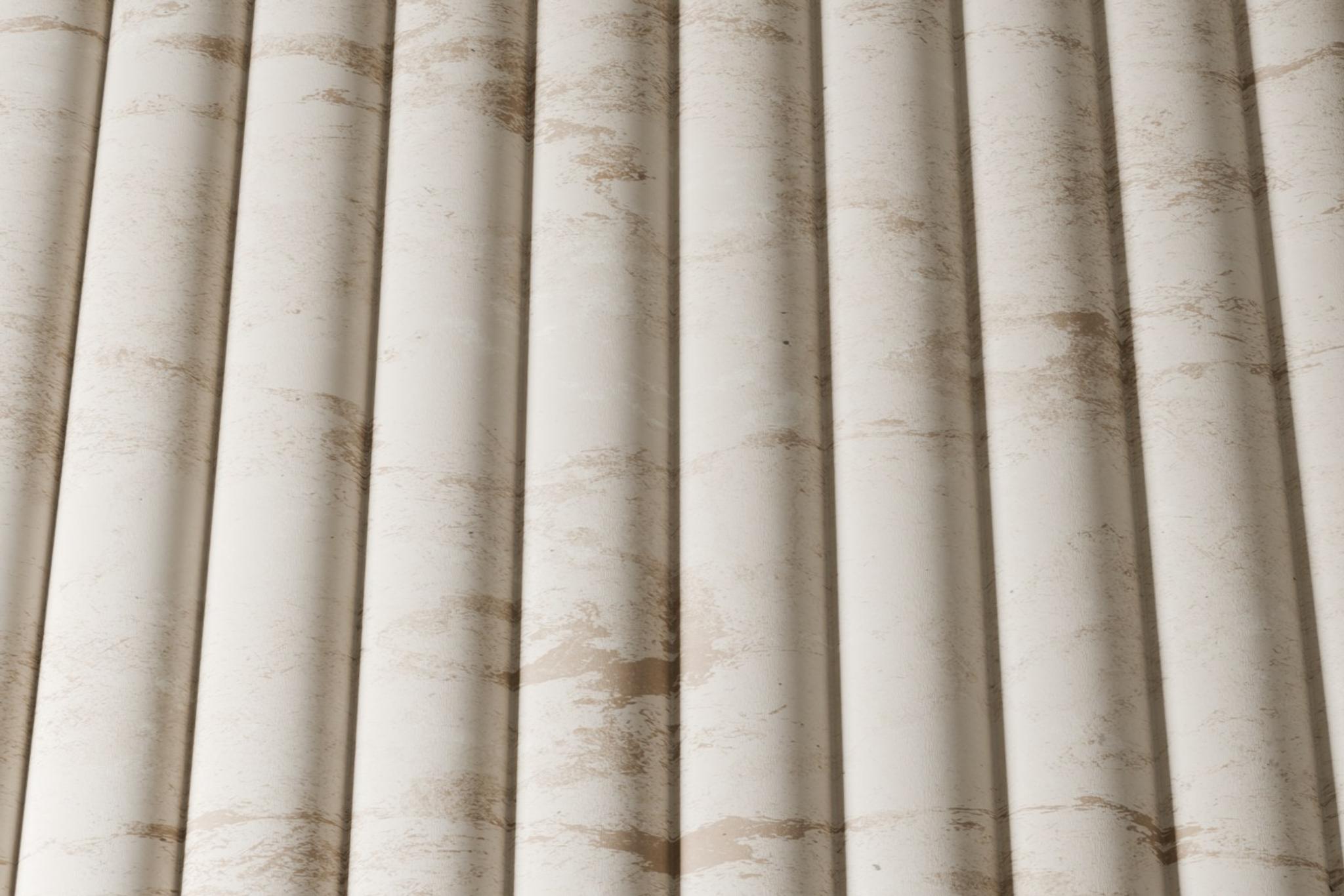 Bề mặt nan tròn cổ điển (Classical Reeded) — hiệu ứng bề mặt trên đá tự nhiên, Rochelle Stone