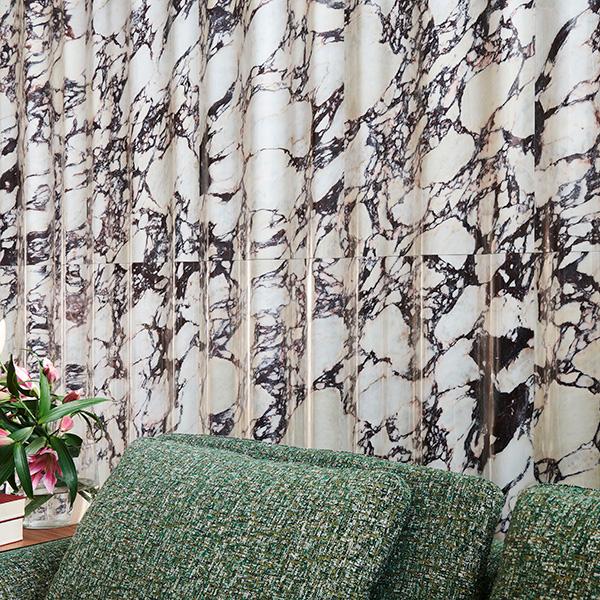 Vách đá 3D Chiffon — bề mặt đá tự nhiên điêu khắc nổi khối, Lithos