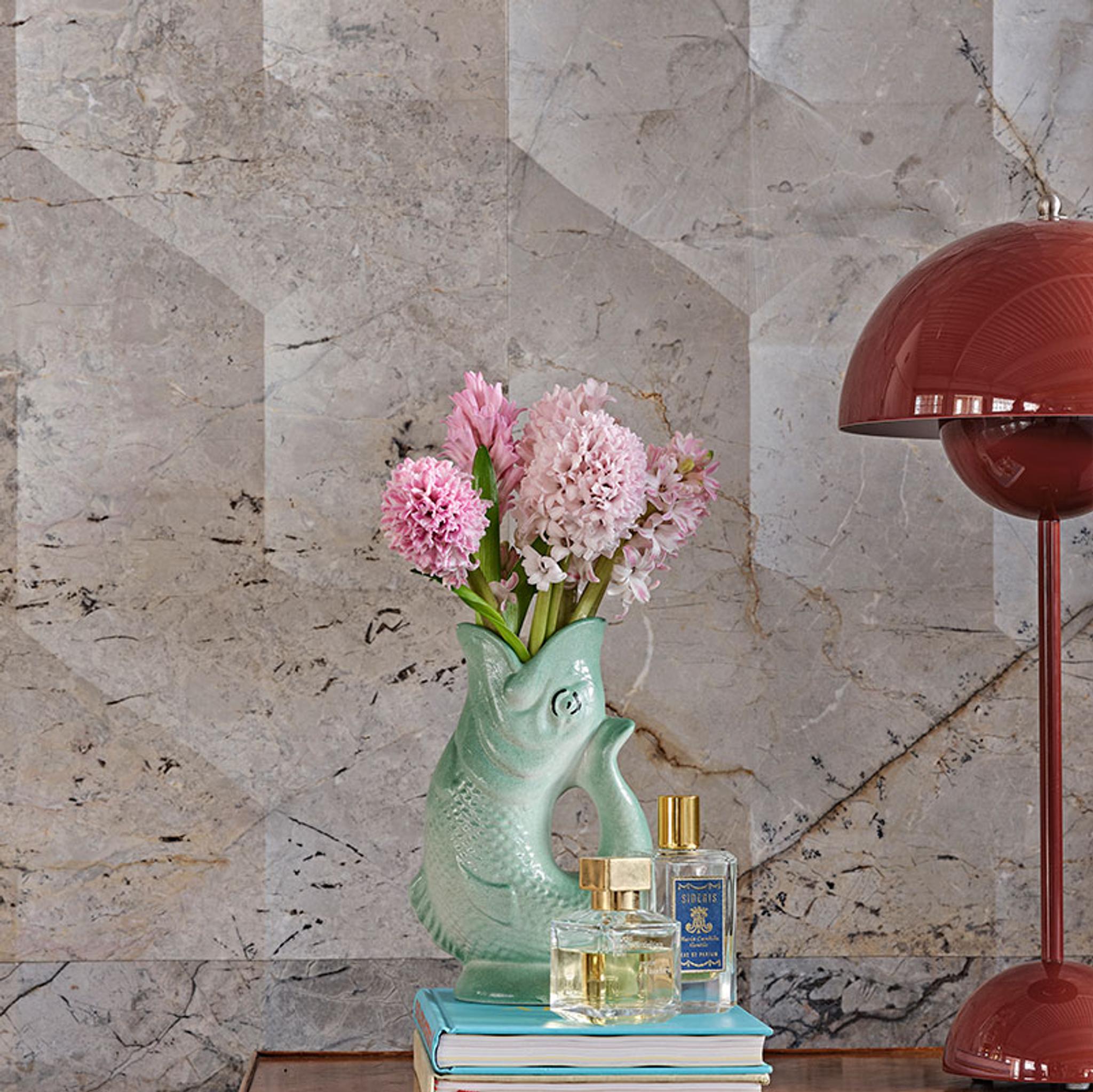 Vách đá 3D Agra — bề mặt đá tự nhiên điêu khắc nổi khối, Lithos