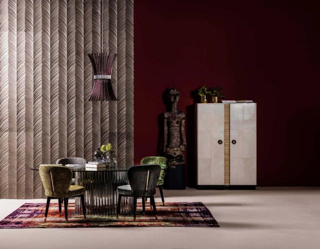 Vách đá 3D Grano — bề mặt đá tự nhiên điêu khắc nổi khối, Lithos