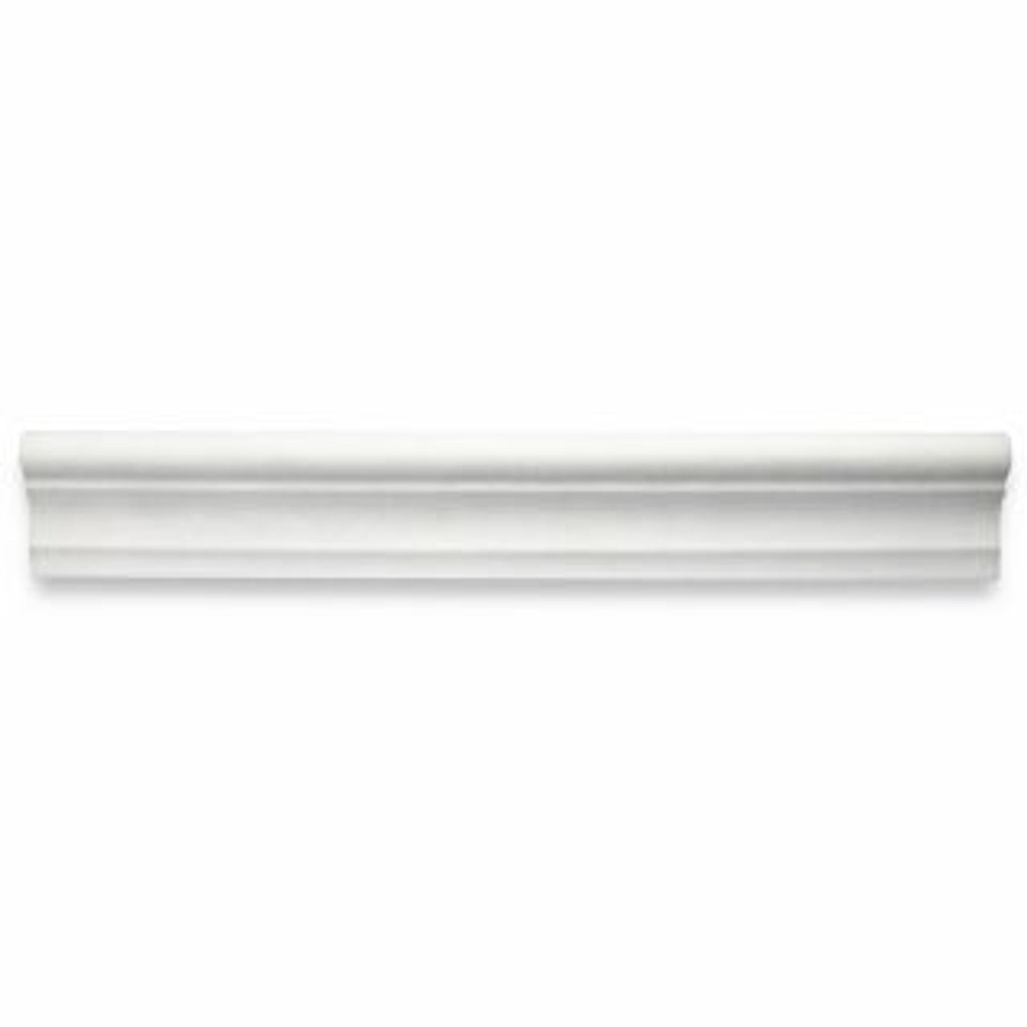 Phào chỉ đá Thassos Chair Rail (viền giữa tường) — bề mặt mài mờ (honed), Rochelle Couture