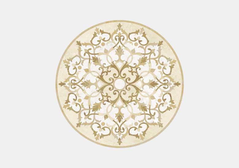 Hoa văn đá khảm marble Calais — Rochelle Couture