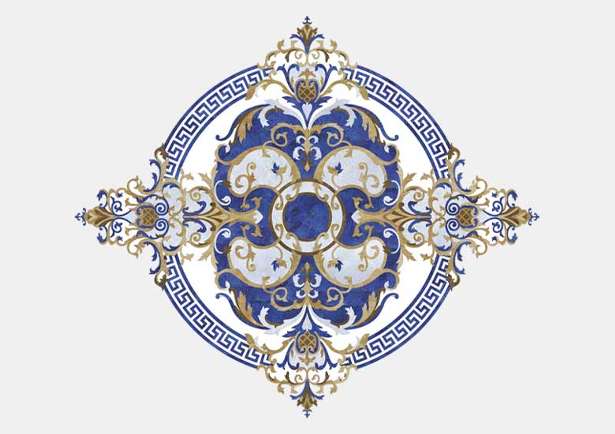 Hoa văn đá khảm marble Imperial — Rochelle Couture