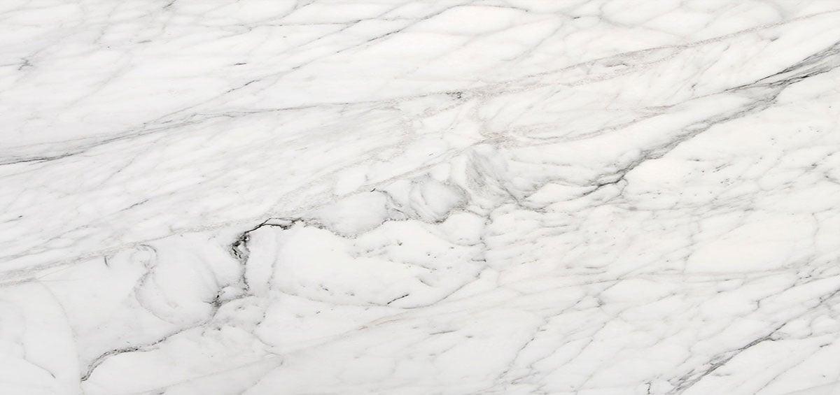 Đá Bianco Carrara — marble trắng vân xám Ý — vân đá cận cảnh