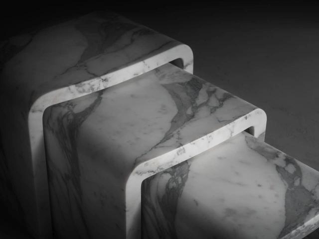 Đôn đá VII — nội thất đá Rochelle Stone