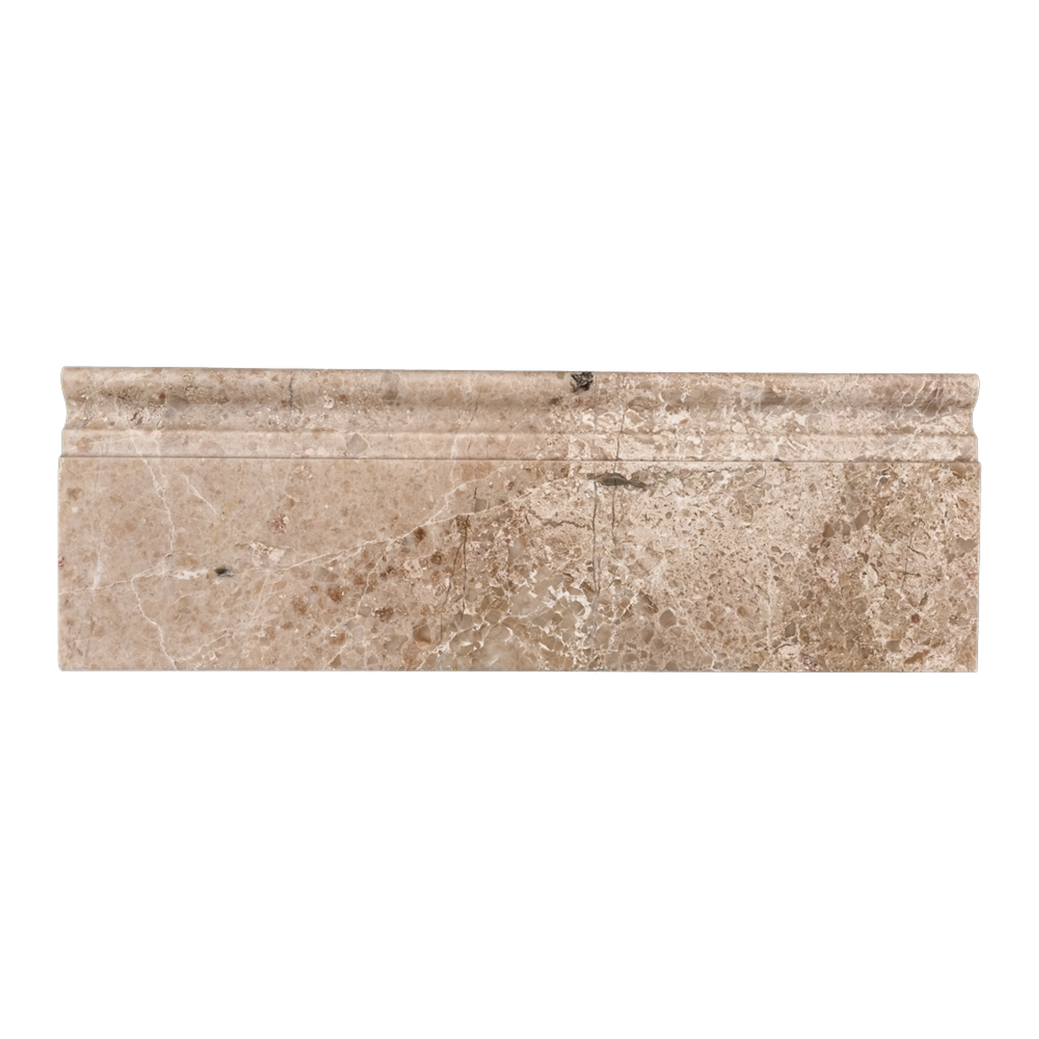 Phào chỉ đá Royal Beige Baseboard (phào chân tường) — bề mặt đánh bóng (polished), Rochelle Couture