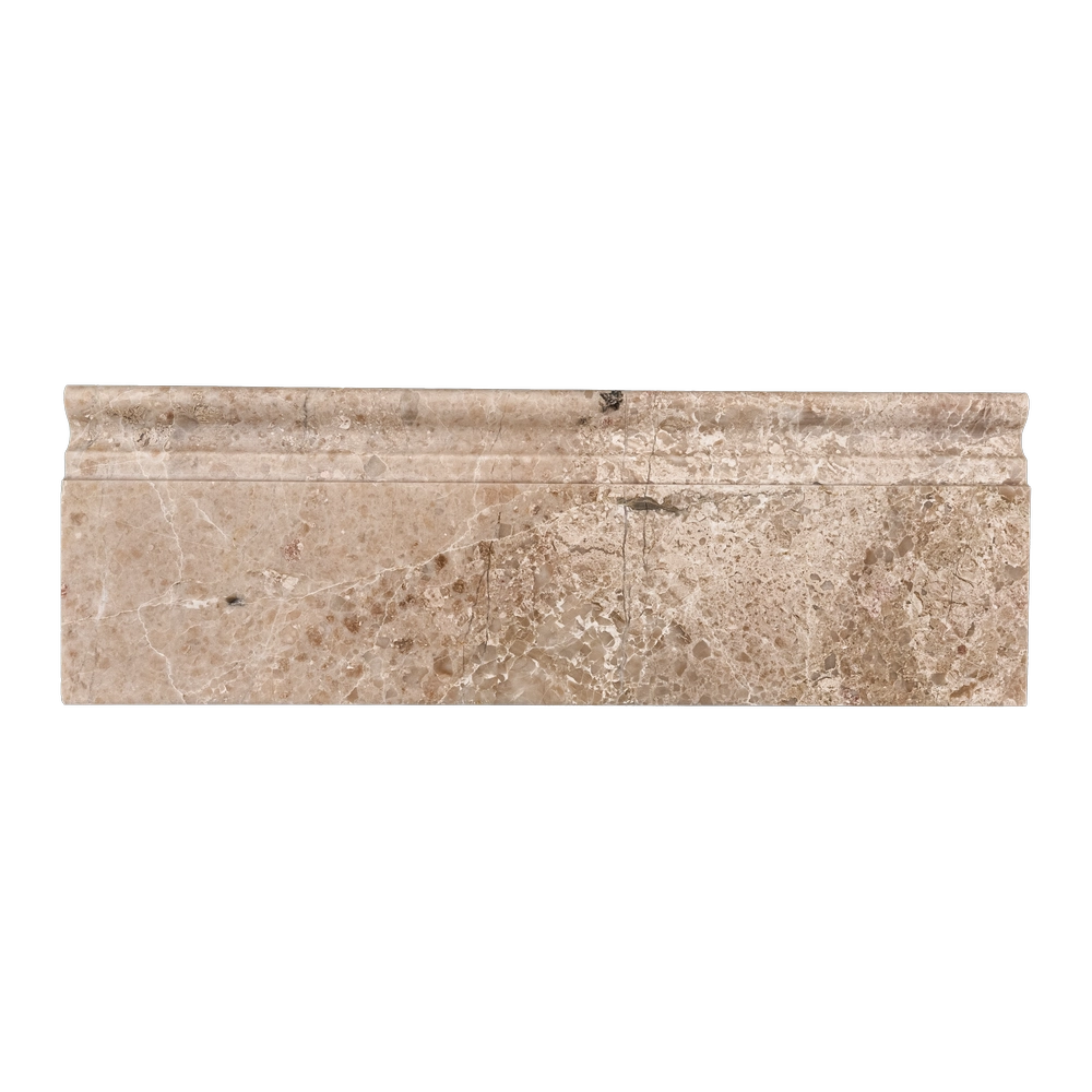Phào chỉ đá Royal Beige Baseboard (phào chân tường) — bề mặt đánh bóng (polished), Rochelle Couture