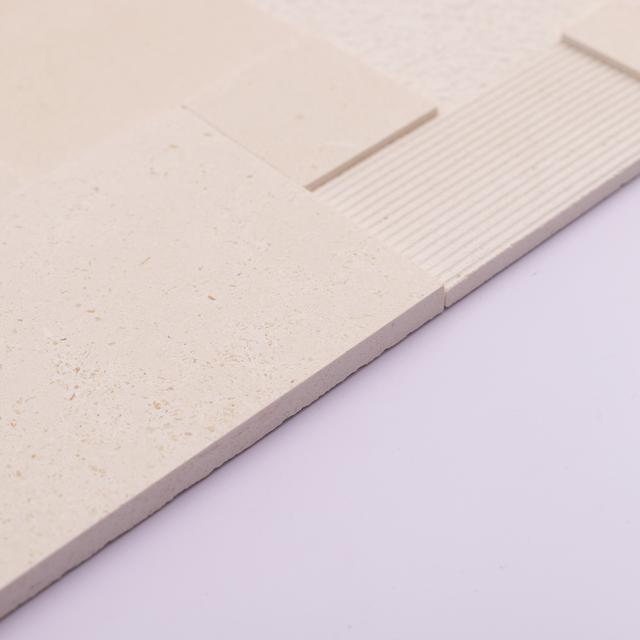 3D Beige Square Seamless Connection Marble Tile — mosaic vuông bằng đá marble beige
