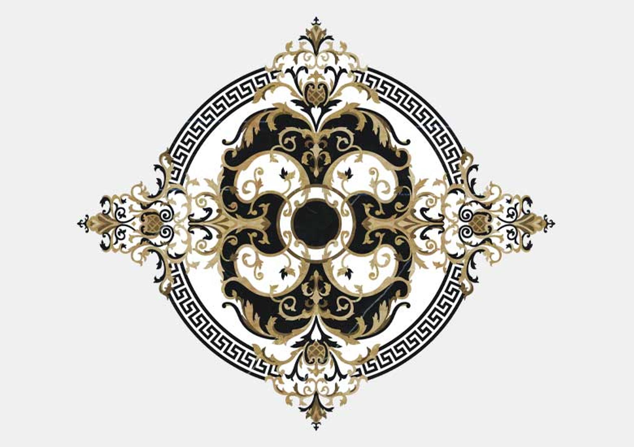 Hoa văn đá khảm marble Noir — Rochelle Couture