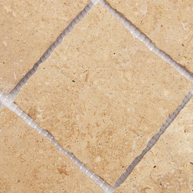 Beige Limestone Square Mosaic Tile for Natural Wall and Floor Design — mosaic vuông bằng đá vôi (limestone) beige